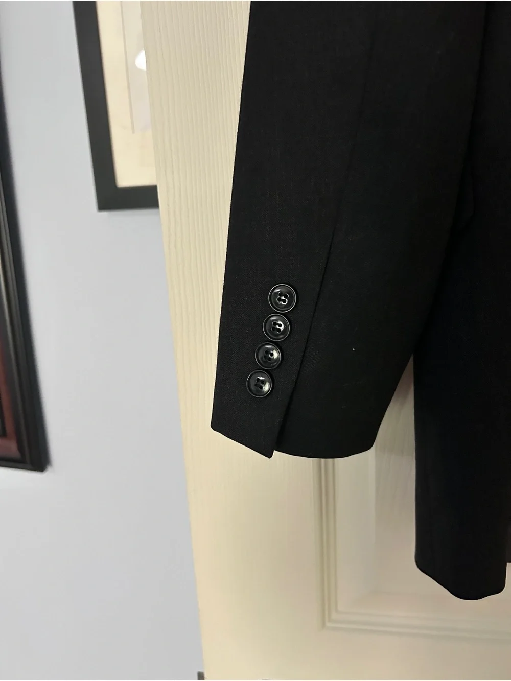 Jones New York Classic Men's Black Blazer - Tailored Single-Breast Suit Jacket